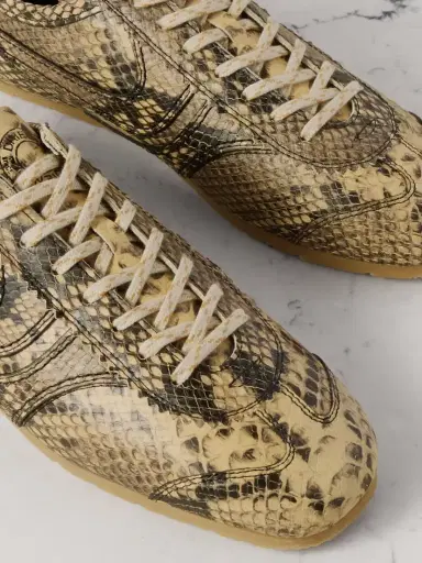 Dries Van Noten Paneled Snake-effect Leather Sneakers | Thumbnail 4 Dries Van Noten Paneled Snake-effect Leather Sneakers | Thumbnail 4