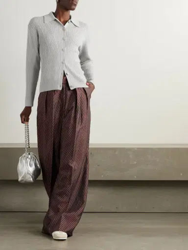 Dries Van Noten Ribbed-knit Wool-blend Cardigan | Thumbnail 2 Dries Van Noten Ribbed-knit Wool-blend Cardigan | Thumbnail 2