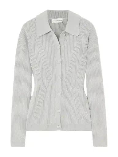 Dries Van Noten Ribbed-knit Wool-blend Cardigan | Thumbnail 1 Dries Van Noten Ribbed-knit Wool-blend Cardigan | Thumbnail 1