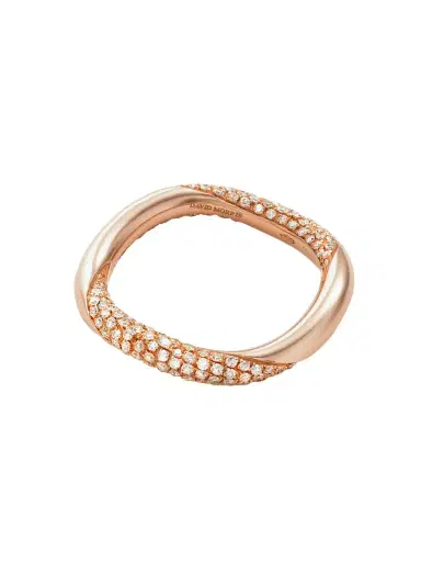 David Morris Wave 18-karat Rose Gold Diamond Ring | Thumbnail 1 David Morris Wave 18-karat Rose Gold Diamond Ring | Thumbnail 1