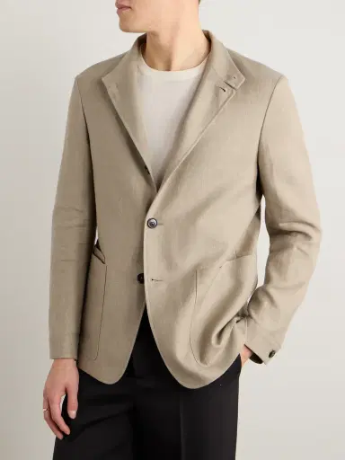 Zegna Il Conte Linen and Wool-Blend Jacket - Men | Thumbnail 6 Zegna Il Conte Linen and Wool-Blend Jacket - Men | Thumbnail 6