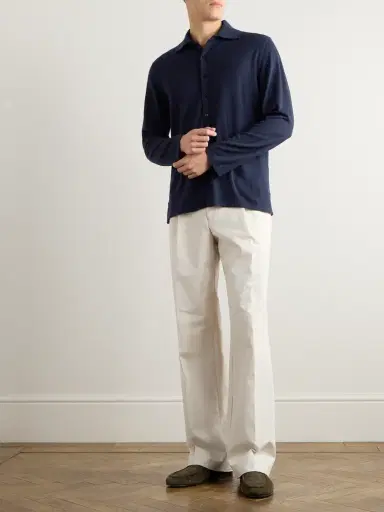 Saman Amel Carlo Cashmere and Silk-Blend Shirt - Men | Thumbnail 2 Saman Amel Carlo Cashmere and Silk-Blend Shirt - Men | Thumbnail 2