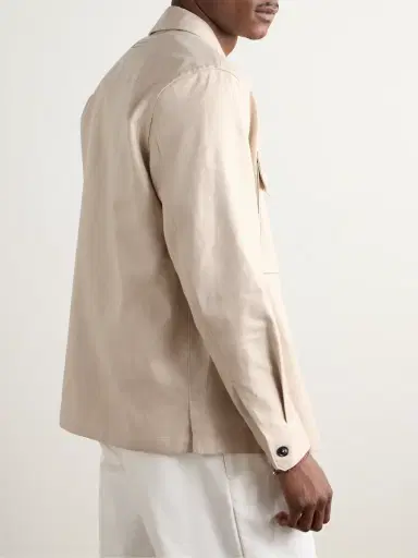 Zegna Linen-Twill Overshirt - Men | Thumbnail 3 Zegna Linen-Twill Overshirt - Men | Thumbnail 3
