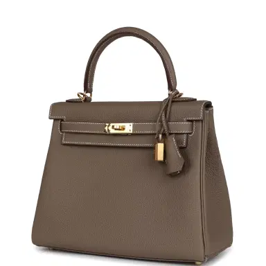 HERMÈS Hermes Kelly Retourne 25 Etoupe Togo Gold Hardware | Thumbnail 3 HERMÈS Hermes Kelly Retourne 25 Etoupe Togo Gold Hardware | Thumbnail 3
