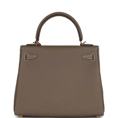 HERMÈS Hermes Kelly Retourne 25 Etoupe Togo Gold Hardware | Thumbnail 5 HERMÈS Hermes Kelly Retourne 25 Etoupe Togo Gold Hardware | Thumbnail 5
