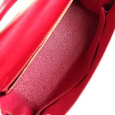 HERMÈS Pre-owned Hermes Ghillies Kelly Retourne 35 Rubis Tadelakt Permabrass Hardware | Thumbnail 9 HERMÈS Pre-owned Hermes Ghillies Kelly Retourne 35 Rubis Tadelakt Permabrass Hardware | Thumbnail 9
