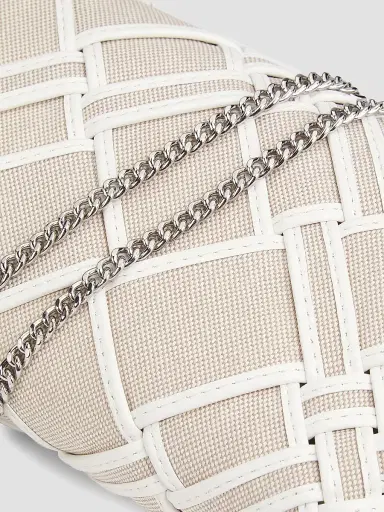 Tory Burch Women's Mini Kira Canvas Crossbody Bag - Natural Blanc | Thumbnail 7 Tory Burch Women's Mini Kira Canvas Crossbody Bag - Natural Blanc | Thumbnail 7