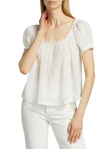 DÔEN Women's Frederica Cotton Top | Thumbnail 3 DÔEN Women's Frederica Cotton Top | Thumbnail 3