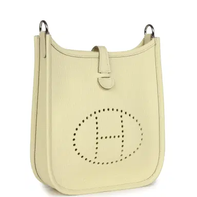 HERMÈS Hermes Evelyne TPM Jaune Milton Clemence Palladium Hardware | Thumbnail 2 HERMÈS Hermes Evelyne TPM Jaune Milton Clemence Palladium Hardware | Thumbnail 2