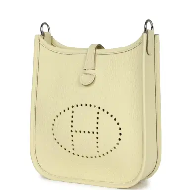 HERMÈS Hermes Evelyne TPM Jaune Milton Clemence Palladium Hardware | Thumbnail 5 HERMÈS Hermes Evelyne TPM Jaune Milton Clemence Palladium Hardware | Thumbnail 5