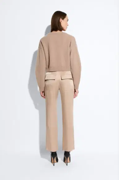 LAPOINTE Cashmere Cropped V Neck Sweater | Thumbnail 2 LAPOINTE Cashmere Cropped V Neck Sweater | Thumbnail 2