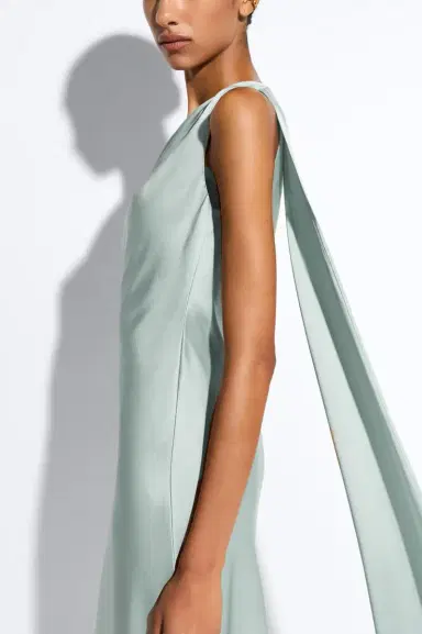 LAPOINTE Satin One Shoulder Dress | Thumbnail 3 LAPOINTE Satin One Shoulder Dress | Thumbnail 3