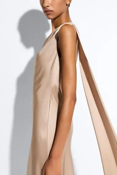 LAPOINTE Satin One Shoulder Dress | Thumbnail 3 LAPOINTE Satin One Shoulder Dress | Thumbnail 3
