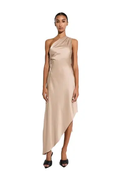 LAPOINTE Satin One Shoulder Dress | Thumbnail 1 LAPOINTE Satin One Shoulder Dress | Thumbnail 1