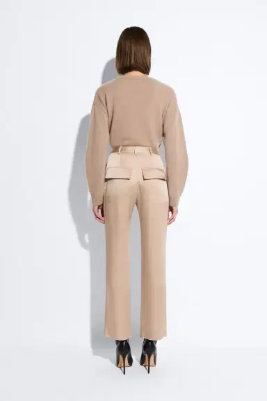 Lapointe Satin Relaxed Pleated Pant | Thumbnail 2 Lapointe Satin Relaxed Pleated Pant | Thumbnail 2