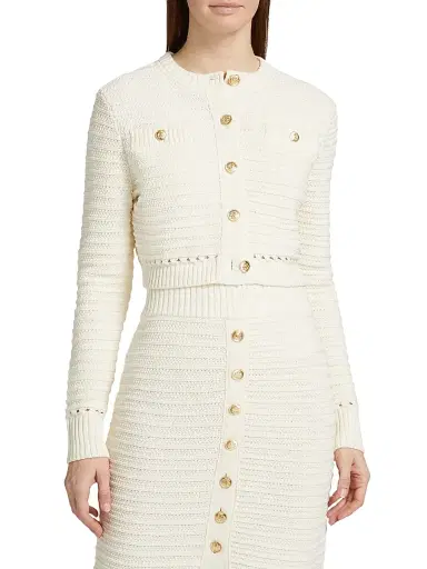 Toccin Women's Miller Knit Cotton Cardigan - | Thumbnail 3 Toccin Women's Miller Knit Cotton Cardigan - | Thumbnail 3