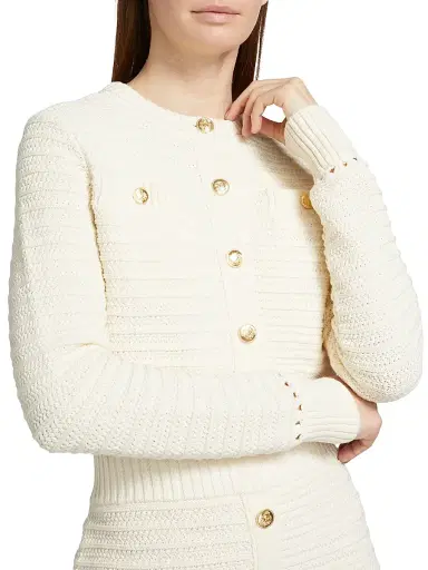 Toccin Women's Miller Knit Cotton Cardigan - | Thumbnail 6 Toccin Women's Miller Knit Cotton Cardigan - | Thumbnail 6