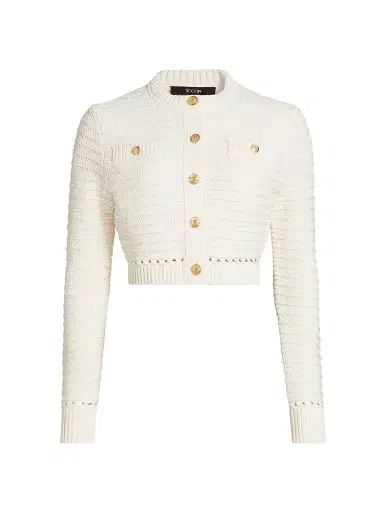 Toccin Women's Miller Knit Cotton Cardigan - | Thumbnail 1 Toccin Women's Miller Knit Cotton Cardigan - | Thumbnail 1