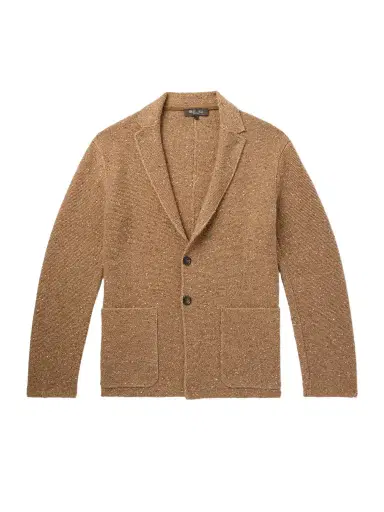 Loro Piana Cerbonnio Cashmere and Linen-Blend Tweed Cardigan - Men | Thumbnail 1 Loro Piana Cerbonnio Cashmere and Linen-Blend Tweed Cardigan - Men | Thumbnail 1
