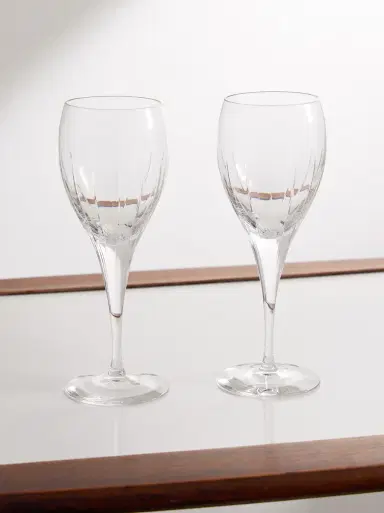 Christofle Iriana Set of Two Crystal Red Wine Glasses - Men | Thumbnail 1 Christofle Iriana Set of Two Crystal Red Wine Glasses - Men | Thumbnail 1