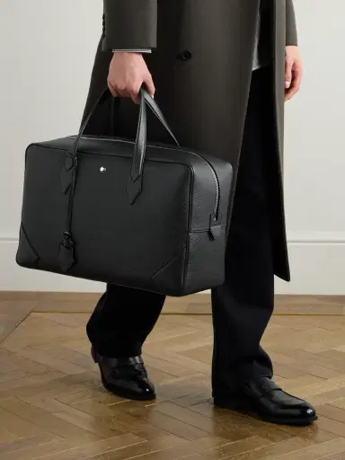 Montblanc 149 Logo-Appliquéd Full-Grain Leather Briefcase - Men | Thumbnail 2 Montblanc 149 Logo-Appliquéd Full-Grain Leather Briefcase - Men | Thumbnail 2