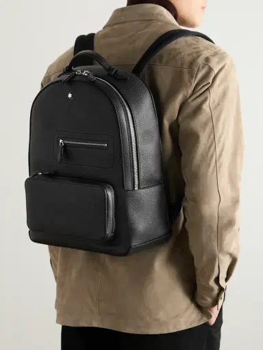 Montblanc Full-Grain Leather Backpack - Men | Thumbnail 2 Montblanc Full-Grain Leather Backpack - Men | Thumbnail 2