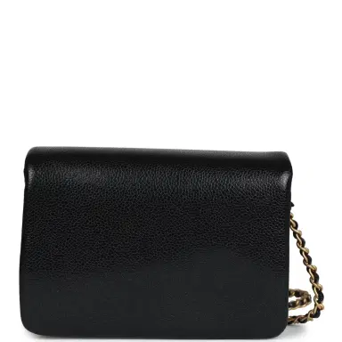 Chanel Chanel Mini Flap Bag Black Shiny Caviar Brushed Gold Hardware | Thumbnail 4 Chanel Chanel Mini Flap Bag Black Shiny Caviar Brushed Gold Hardware | Thumbnail 4
