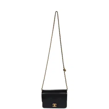 Chanel Chanel Mini Flap Bag Black Shiny Caviar Brushed Gold Hardware | Thumbnail 7 Chanel Chanel Mini Flap Bag Black Shiny Caviar Brushed Gold Hardware | Thumbnail 7