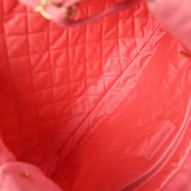 Chanel Chanel Small 22 Bag Light Red Washed Denim Gold Hardware | Thumbnail 9 Chanel Chanel Small 22 Bag Light Red Washed Denim Gold Hardware | Thumbnail 9