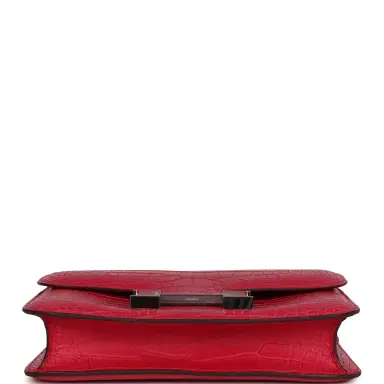 HERMÈS Hermes Constance 1-24 Rose Extreme Matte Alligator Palladium Hardware | Thumbnail 6 HERMÈS Hermes Constance 1-24 Rose Extreme Matte Alligator Palladium Hardware | Thumbnail 6