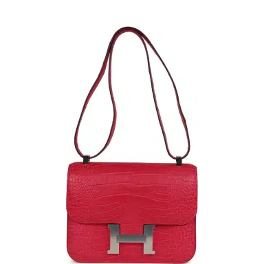 HERMÈS Hermes Constance 1-24 Rose Extreme Matte Alligator Palladium Hardware | Thumbnail 7 HERMÈS Hermes Constance 1-24 Rose Extreme Matte Alligator Palladium Hardware | Thumbnail 7