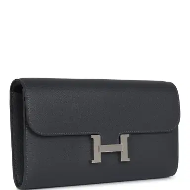 HERMÈS Hermes Constance Wallet To Go Ardoise Evercolor Palladium Hardware | Thumbnail 2 HERMÈS Hermes Constance Wallet To Go Ardoise Evercolor Palladium Hardware | Thumbnail 2