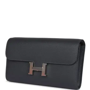 HERMÈS Hermes Constance Wallet To Go Ardoise Evercolor Palladium Hardware | Thumbnail 5 HERMÈS Hermes Constance Wallet To Go Ardoise Evercolor Palladium Hardware | Thumbnail 5