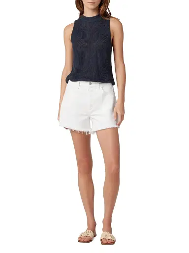 Joe's Jeans Women's The Jessie Relaxed Frayed Shorts - White | Thumbnail 2 Joe's Jeans Women's The Jessie Relaxed Frayed Shorts - White | Thumbnail 2