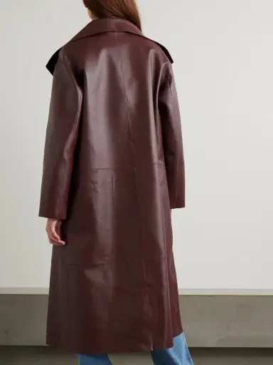 Nour Hammour Birthday Paneled Leather Coat | Thumbnail 3 Nour Hammour Birthday Paneled Leather Coat | Thumbnail 3