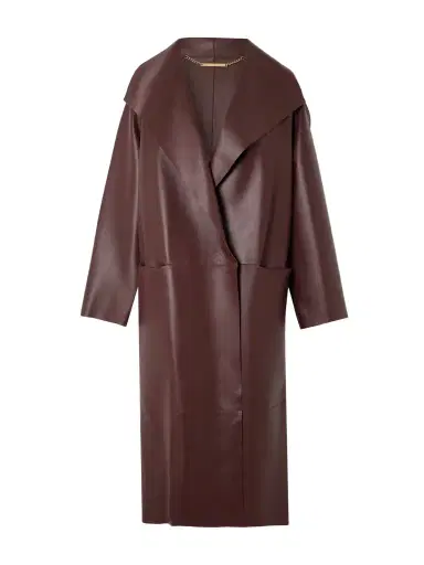 Nour Hammour Birthday Paneled Leather Coat | Thumbnail 1 Nour Hammour Birthday Paneled Leather Coat | Thumbnail 1