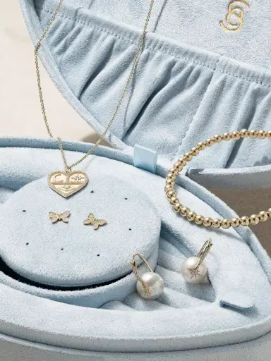 Sydney Evan 14-karat Gold, Diamond, Pearl And Velvet Jewelry Set | Thumbnail 4 Sydney Evan 14-karat Gold, Diamond, Pearl And Velvet Jewelry Set | Thumbnail 4