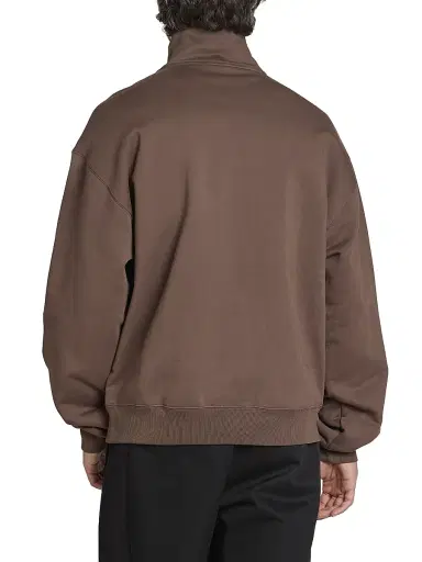Jacquemus Men's Le Camionneur Grosgrain Half-Zip Pullover - Dark Brown | Thumbnail 5 Jacquemus Men's Le Camionneur Grosgrain Half-Zip Pullover - Dark Brown | Thumbnail 5