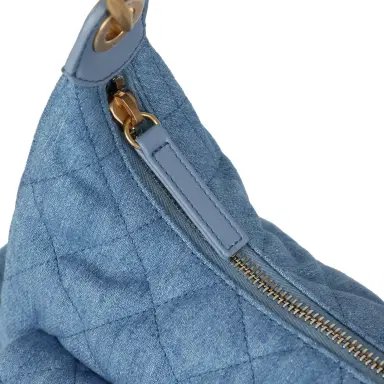 Chanel Chanel Large Cargo Hobo Bag Light Blue Washed Denim Brushed Gold Hardware | Thumbnail 8 Chanel Chanel Large Cargo Hobo Bag Light Blue Washed Denim Brushed Gold Hardware | Thumbnail 8