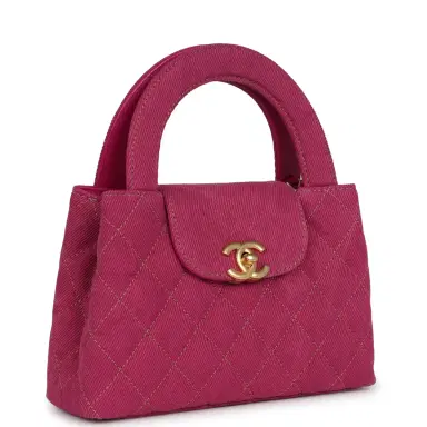 Chanel Chanel Small Kelly Shopper Pink Washed Denim Brushed Gold Hardware | Thumbnail 2 Chanel Chanel Small Kelly Shopper Pink Washed Denim Brushed Gold Hardware | Thumbnail 2