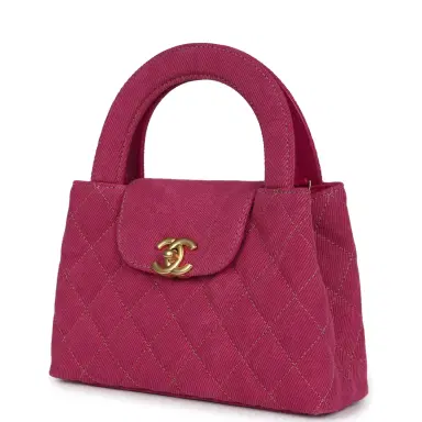 Chanel Chanel Small Kelly Shopper Pink Washed Denim Brushed Gold Hardware | Thumbnail 5 Chanel Chanel Small Kelly Shopper Pink Washed Denim Brushed Gold Hardware | Thumbnail 5