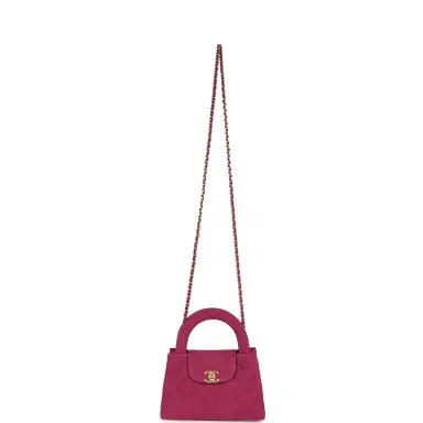Chanel Chanel Small Kelly Shopper Pink Washed Denim Brushed Gold Hardware | Thumbnail 7 Chanel Chanel Small Kelly Shopper Pink Washed Denim Brushed Gold Hardware | Thumbnail 7
