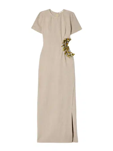 Diotima Seaford Cutout Paillette-embellished Linen Maxi Dress | Thumbnail 1 Diotima Seaford Cutout Paillette-embellished Linen Maxi Dress | Thumbnail 1