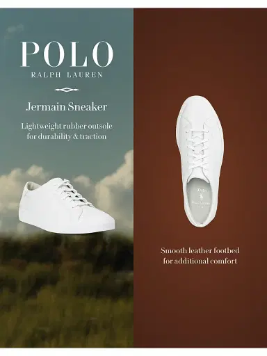 Polo Ralph Lauren Men's Jermain II Leather Low-Top Sneakers | Thumbnail 6 Polo Ralph Lauren Men's Jermain II Leather Low-Top Sneakers | Thumbnail 6