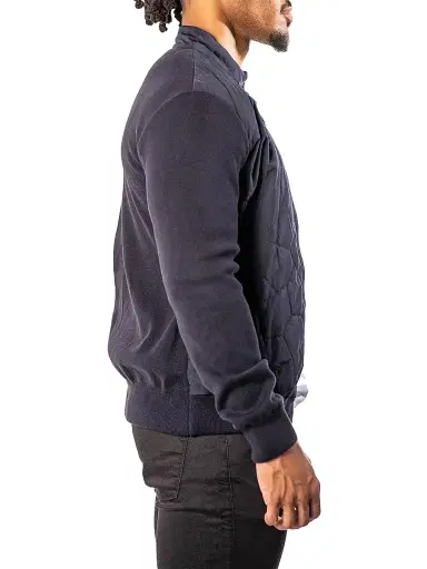 Maceoo Men's Bomber Jacket - Blue | Thumbnail 4 Maceoo Men's Bomber Jacket - Blue | Thumbnail 4