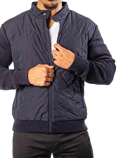 Maceoo Men's Bomber Jacket - Blue | Thumbnail 6 Maceoo Men's Bomber Jacket - Blue | Thumbnail 6