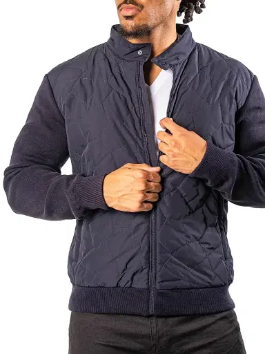 Maceoo Men's Bomber Jacket - Blue | Thumbnail 7 Maceoo Men's Bomber Jacket - Blue | Thumbnail 7