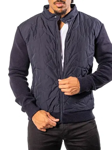 Maceoo Men's Bomber Jacket - Blue | Thumbnail 8 Maceoo Men's Bomber Jacket - Blue | Thumbnail 8