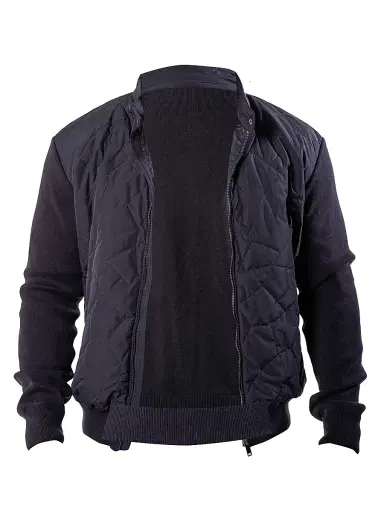 Maceoo Men's Bomber Jacket - Blue | Thumbnail 1 Maceoo Men's Bomber Jacket - Blue | Thumbnail 1