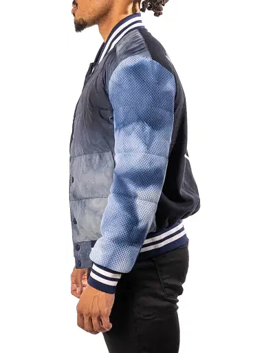 Maceoo Men's Bomber Jacket - Blue | Thumbnail 4 Maceoo Men's Bomber Jacket - Blue | Thumbnail 4